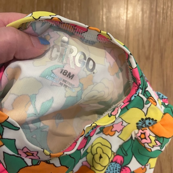 Circo Swim Circo Neon Floral A Monogram Rash Guard Set Poshmark